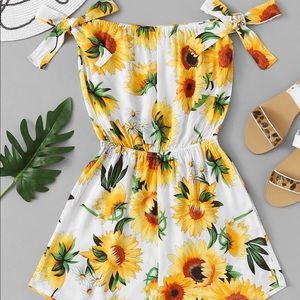 Floral Print Romper